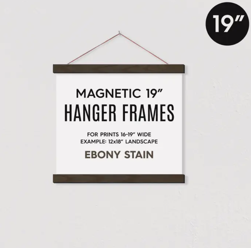 Magnetic Poster Hanger Frame 16 White Wood
